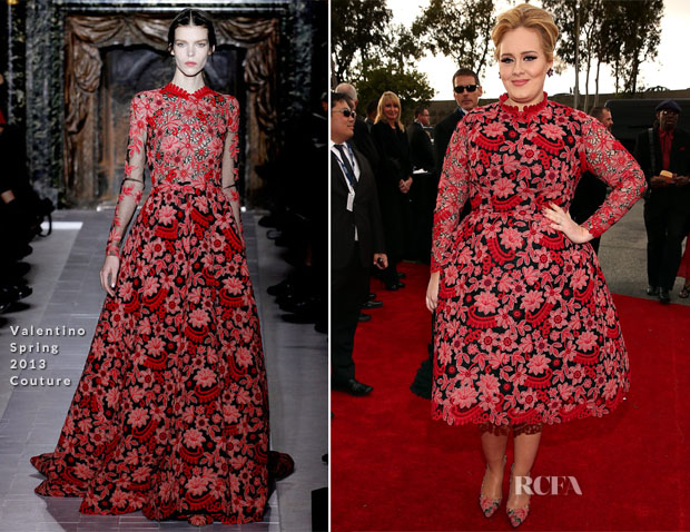 Mas será que podemos dizer a mesma coisa de Adele em Valentino Couture?... Acho que desta vez ela errou big time!